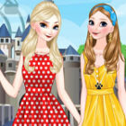 Frozen Sisters in Disneyland